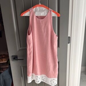 Staud Sleeveless Dress with White Floral Hem size small